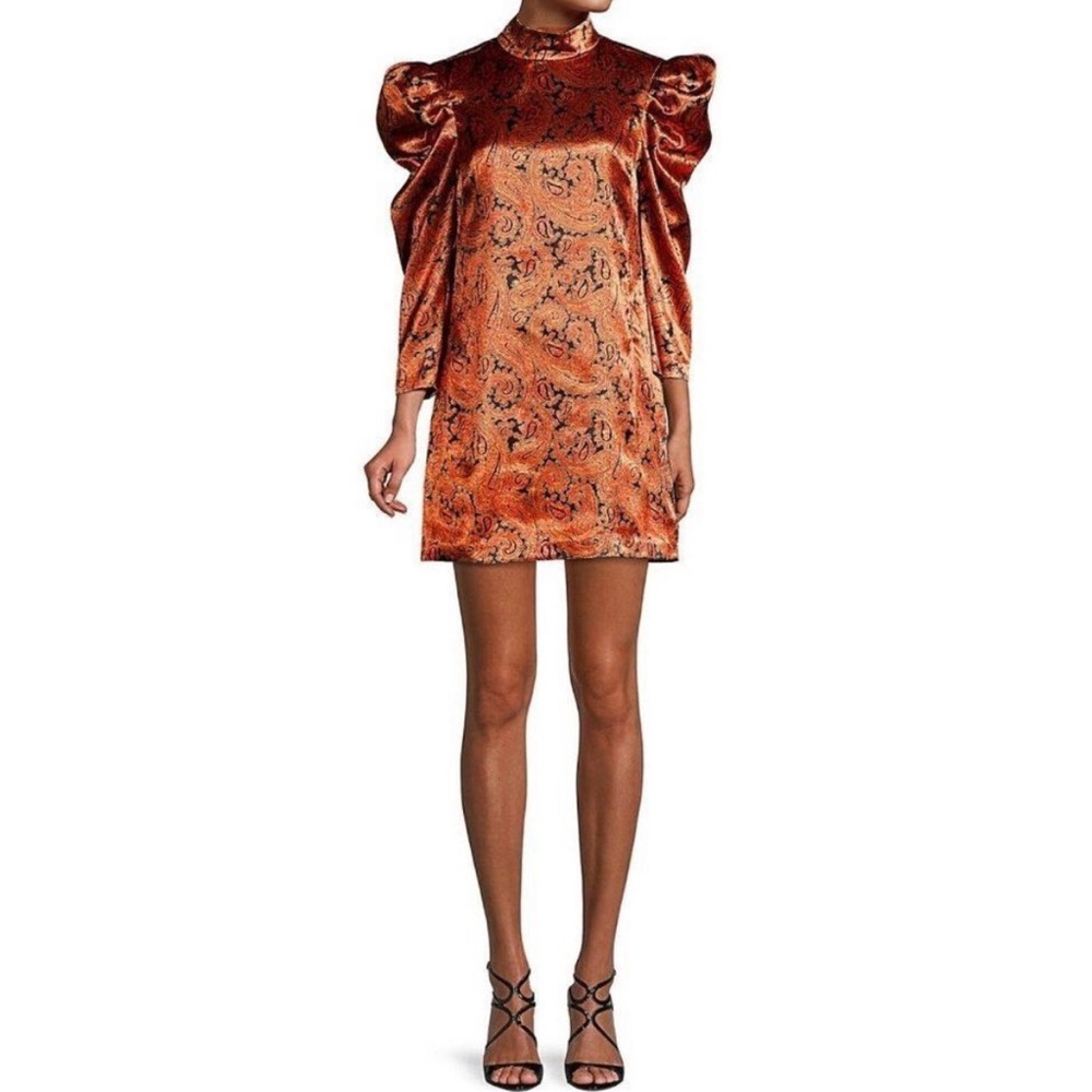 Cinq a Sept Paisley Print Mini Dress